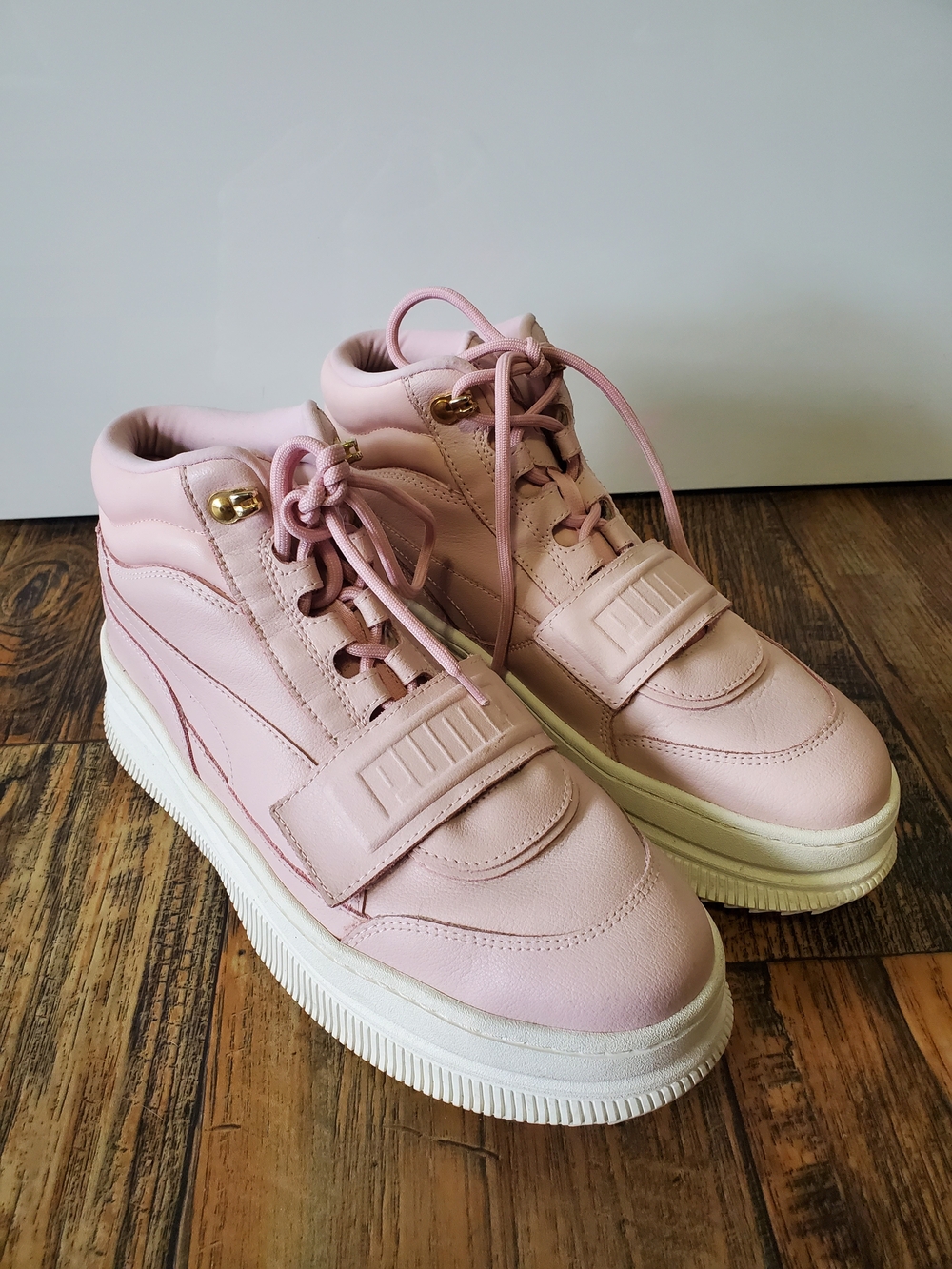 Puma Deva Boot Women's Light Pink High-Top Platform Sneakers